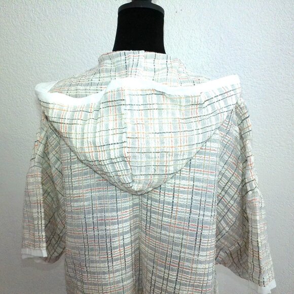 Rules of Etiquette, Plaid Tunic with hoodie and two pockets - Picture 8 of 11